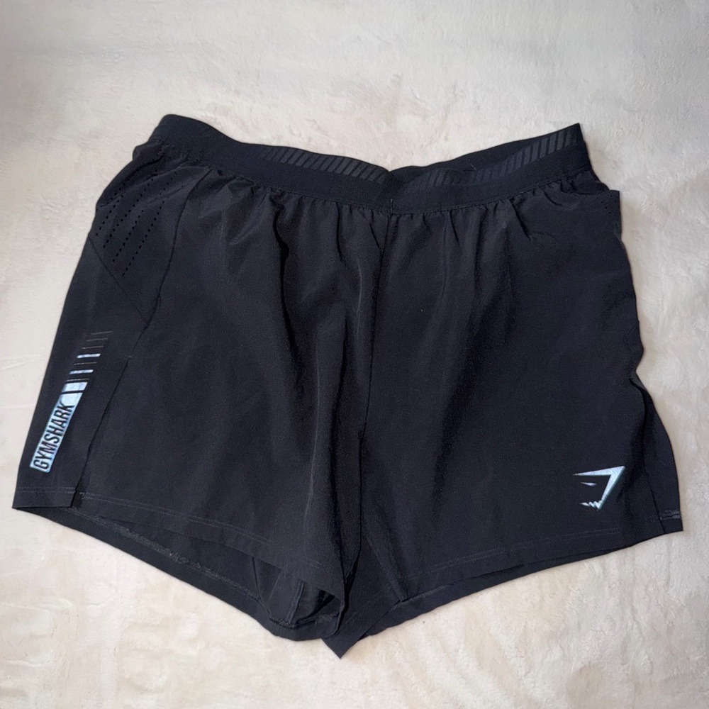 Gymshark Black Men's Training Shorts with Reflective Accents